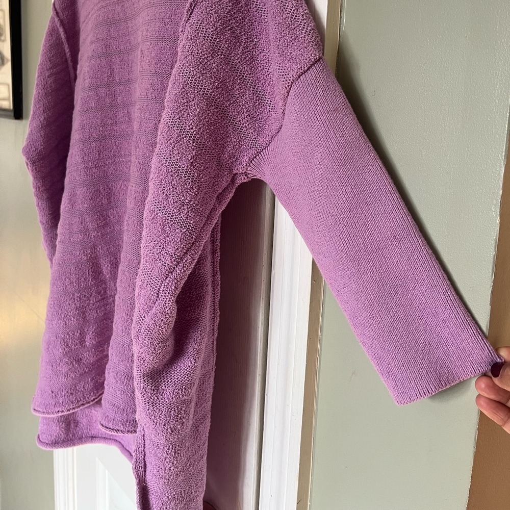 ANTHROPOLOGIE Pilcro Oversized Sweater Lavender Tunic XS b3 - Picture 2 of 7